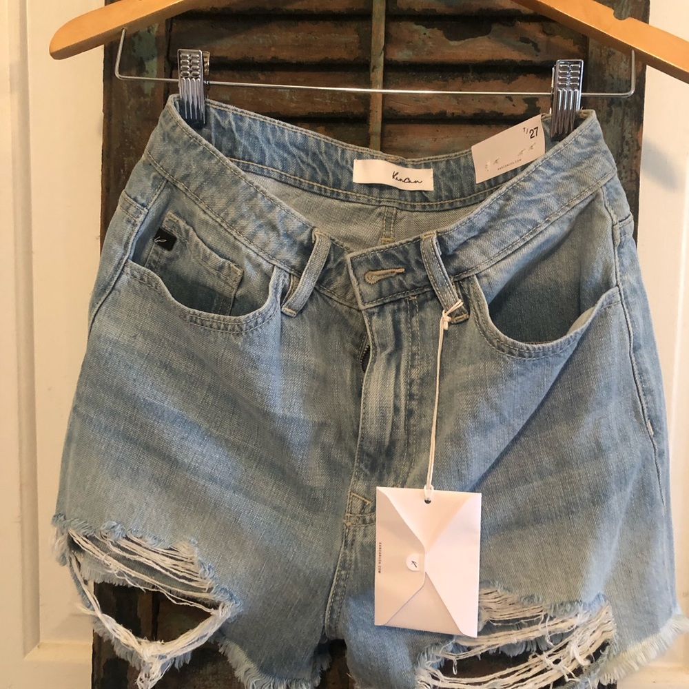 Kancan high rise shorts 7/27Distress